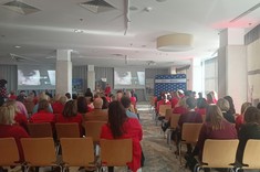 Zdjęcie z konferencji w ramach Kampanii "Stop przemocy",