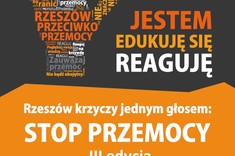 Plakat kampanii "Stop przemocy"